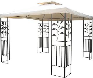 Gartenpavillon 3x3m Pavillon Toscana Pavillion beige