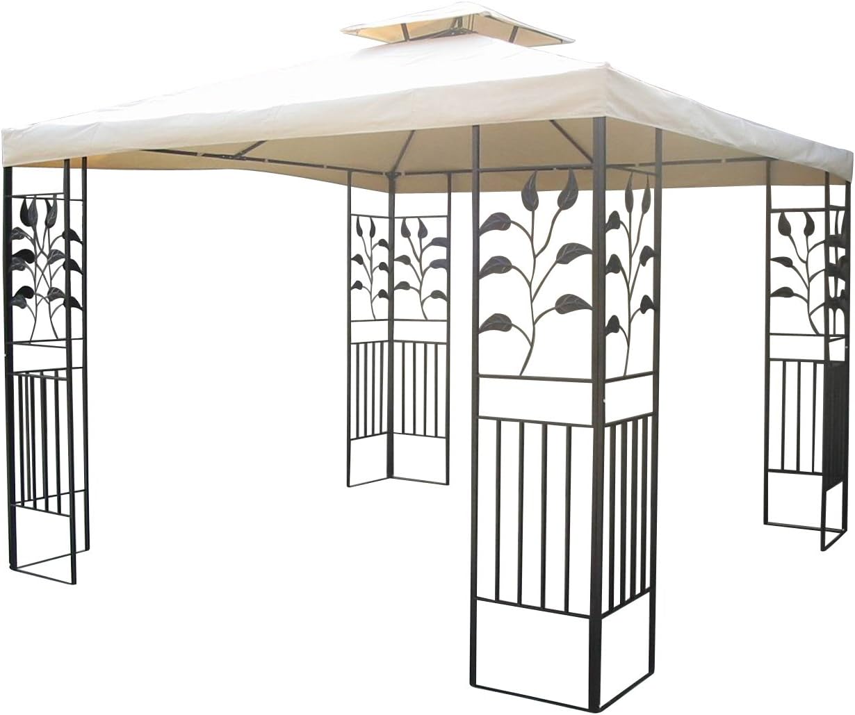 Gartenpavillon 3x3m Pavillon Toscana Pavillion beige