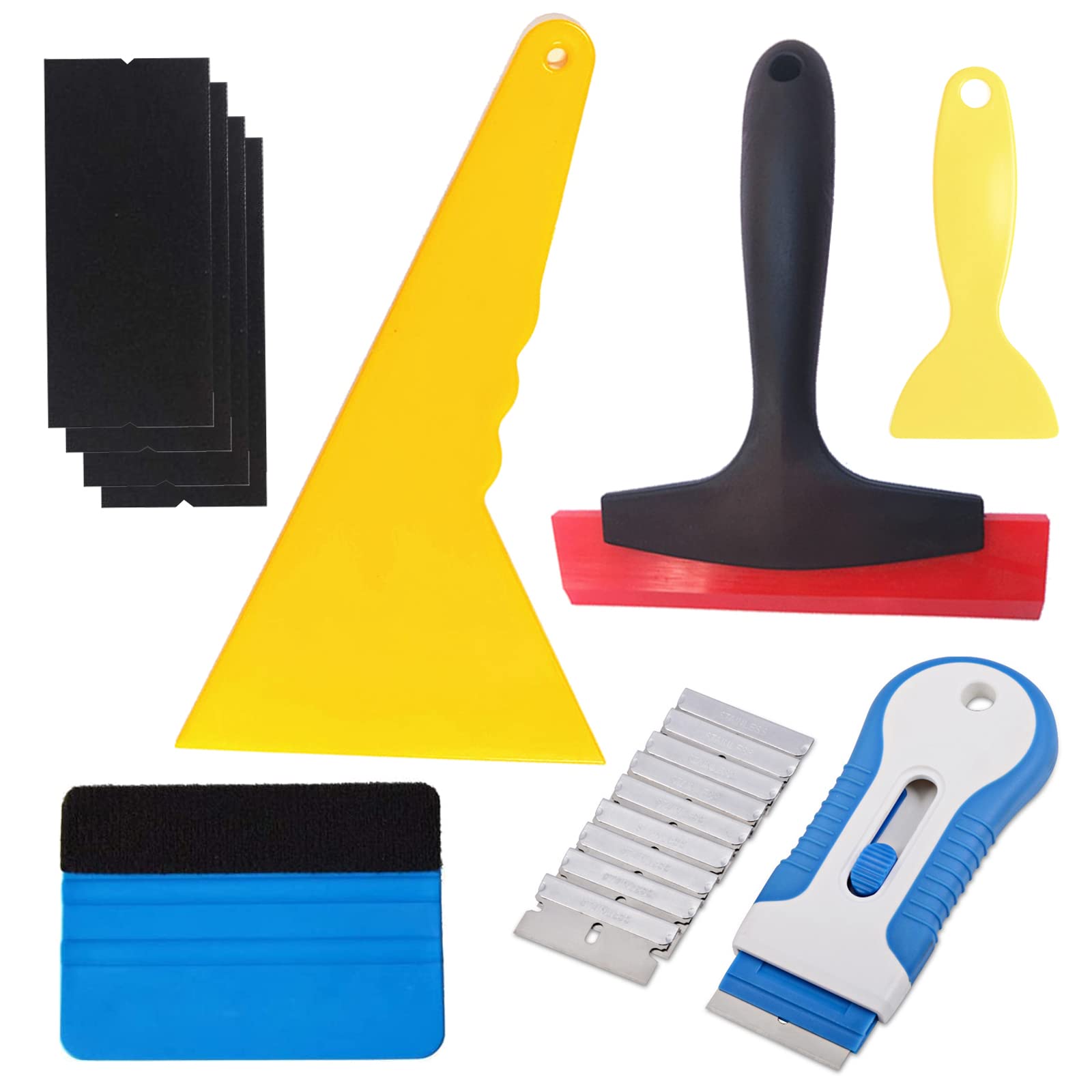 DanYun 自動車ラッピングフィルム 貼り施工ツールセット カーフィルム スクレーパー ステッカー 貼付補助ツール 万能 ニスキージ ビニールラップグ商品画像