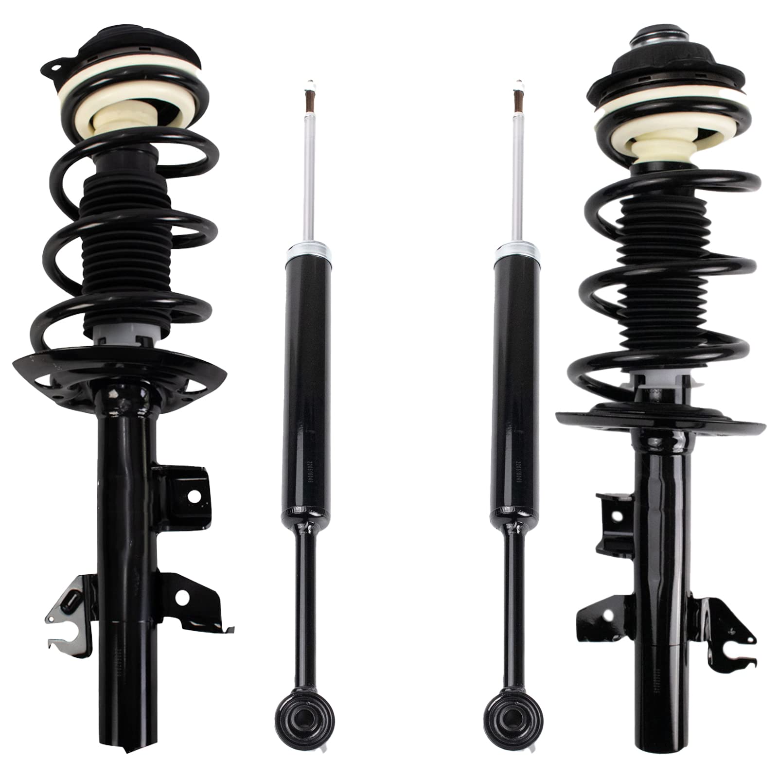 Back Strut TRQ Front and Rear Complete Strut Assembly & Shock Absorber Kit ...