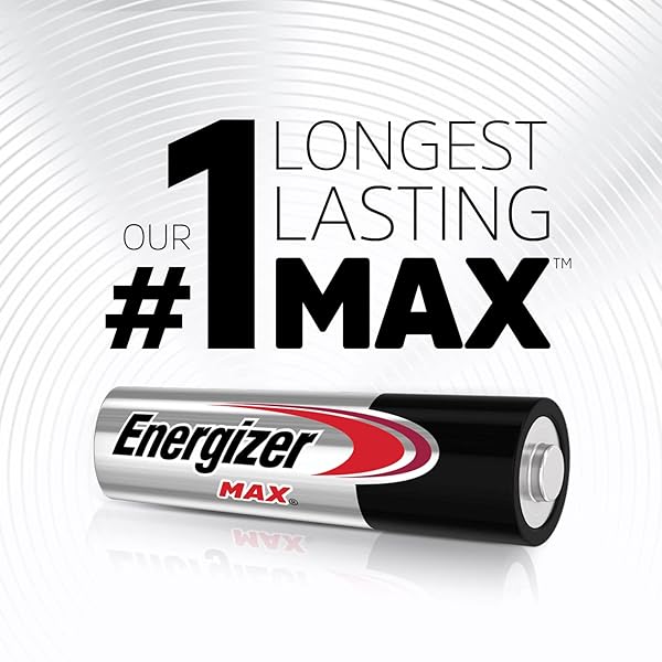 ENERGIZER AA BATTERIES, MAX DOUBLE AA BATTERY ALKALINE, 4 COUNT