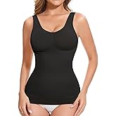 Lynclare Shapewear Tank Tops with Built in Bra Compression Tanks for Women Body Shaper Tummy Control Womens Camisole Top
