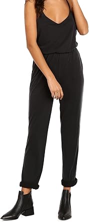 black jersey jumpsuit