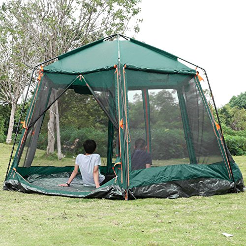 Family Camping Tent, 68 Person Instant Dome Tent with