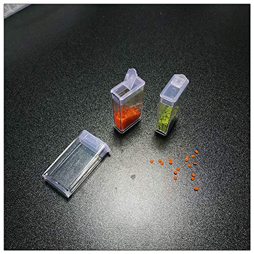 image for Comtervi 64 Compartments Plastic Jars Diamond Embroidery Sorting Box i