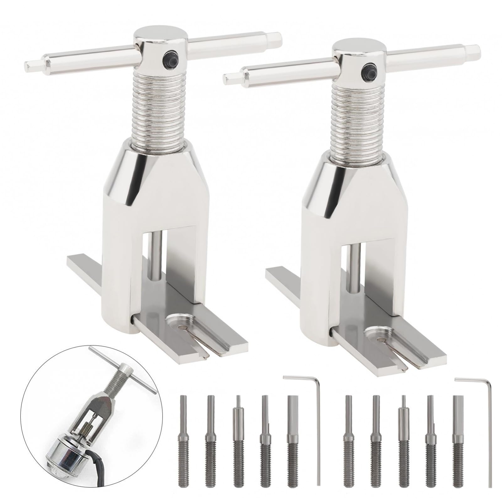 Omninmo 2pcs Motor Pinion Gear Puller Remover Set RC Motor Gear Puller For Vehicle Model/Small Motor Rc Helicopter Motor Pinion Parts