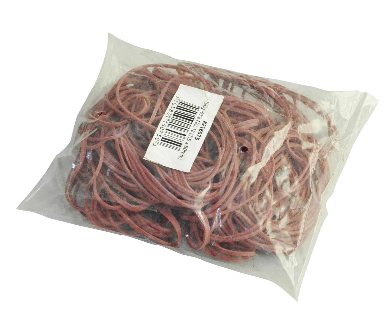Rubber Bands Q-CONNECT 100g Diameter 50mm Red/Small Office Accessories/Type-Standard/Material-Rubber/Colour-Red/Size-50mm