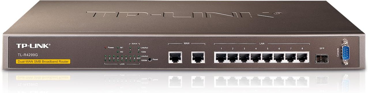 Tp Link Routeur Double Wan 8 Ports Gigabit Fibre Sfp Amazon Fr Informatique