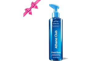 Athena Club Glossy Shave Oil for Women | Cosmic Flower | 8 fl. oz. | Skincare Meets Shave | Luxuriously Smooth Skin | Sensitive-Skin Friendly | Silky Glide | Moisturizing Care