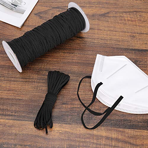 Dormily 10 Yards Elastic for M Asks Elastic Bands for Sewing Elastic String Cord 1/4\