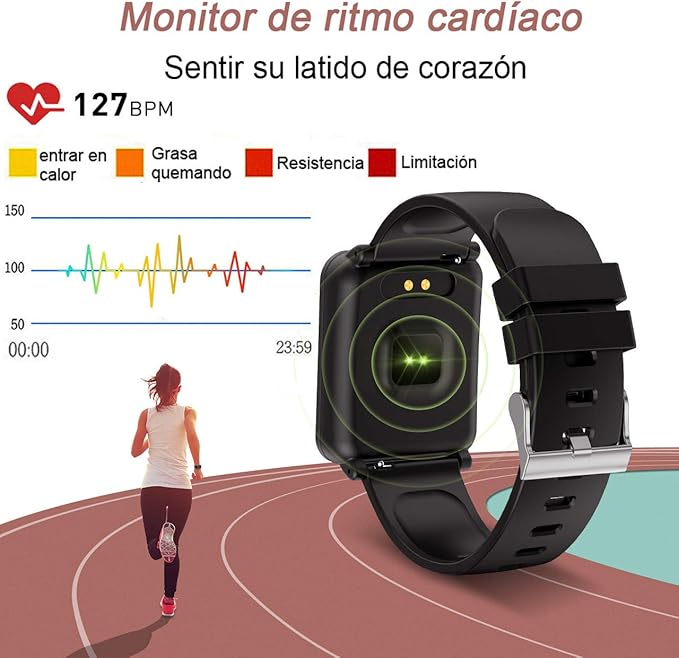 Seneo Reloj Inteligente Hombre, IP68 Smartwatch con Pulsera ...