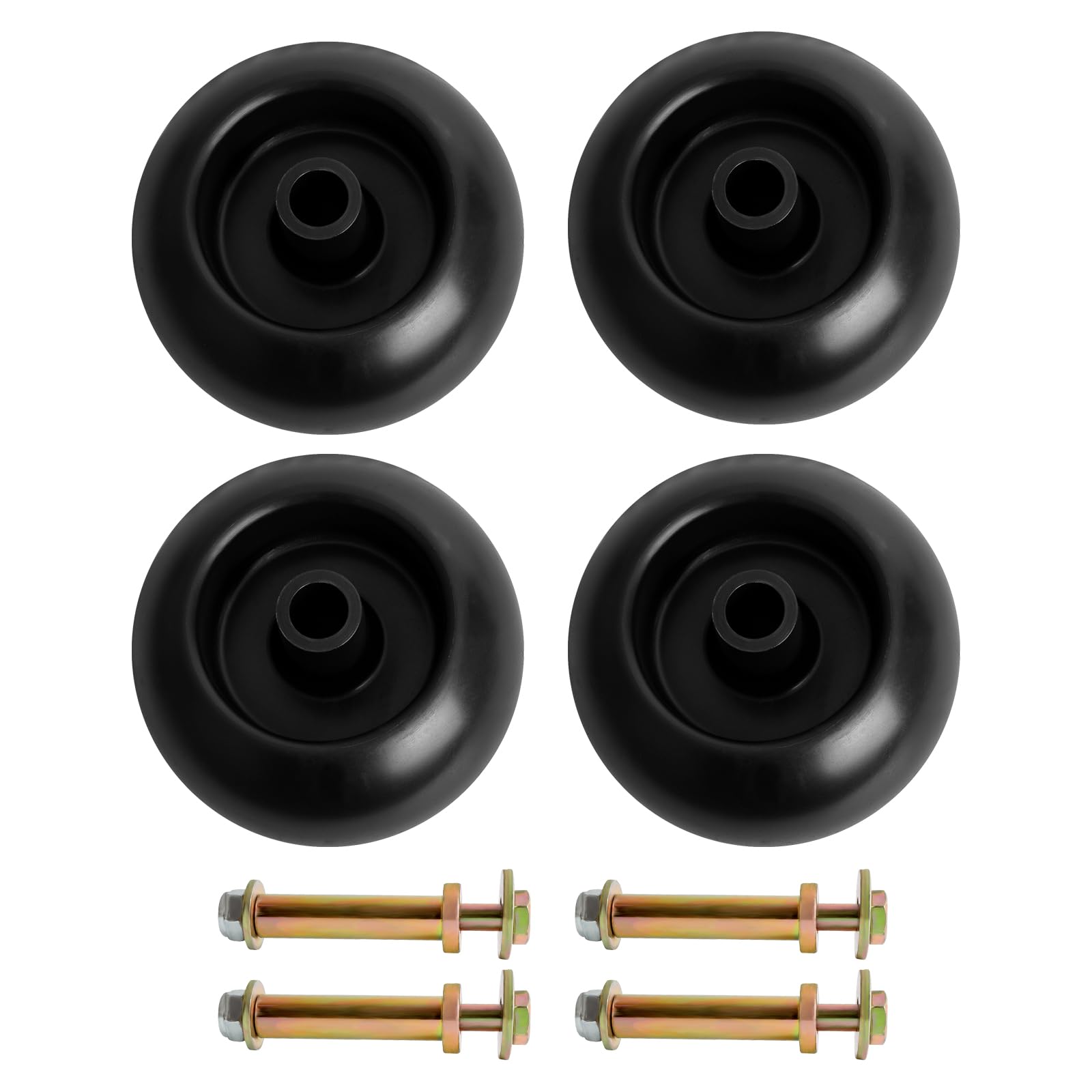 Photo 1 of Mower Anti Scalp Deck Wheel Kit with Bolt Replaces Bad Boy 022-5234-98 022-1000-00 Exmark 103-3168 103-4051 103-7263 1-603299, Compatible with Kubota BX Series Tractor Mower Decks, 4 Pack