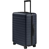 Away Medium Checked Luggage, 26-inch Lightweight Hardside Spinner Suitcase | Lightweight &amp; Durable Suitcase, Premium 360&deg; Spinner Wheels, Interior Compression System, TSA-Approved Lock, Navy Blue