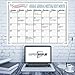 JUMBO Large Dry Erase Calendar Wall Hanging Classroom Decorations 2018 2019 Teacher Supplies Fun Activity Tracker Kids Chart Poster Organizer Weekly Planner Markers Eraser Office Organization 36x48 in
