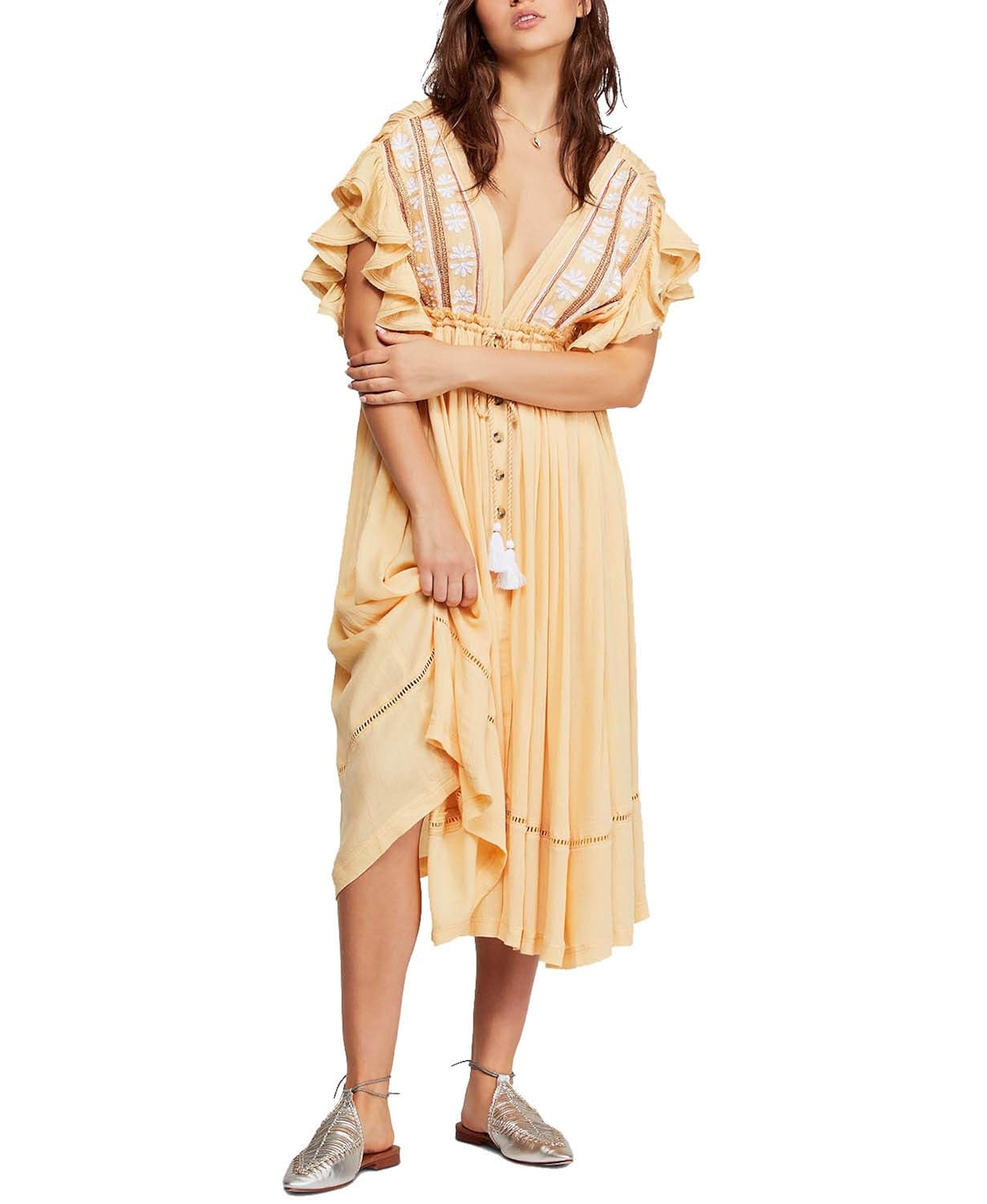 dusty blue cocktail dress