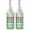 Hygea Natural Extra Strength Bed Bug & Mite Natural Travel Spray - TSA Approved Size - Child & Pet Friendly - Stain & Odor Free - for Hotel, Suitcase, Backpack, Shoes - 66% Stronger Formula(2pk, 3 oz)