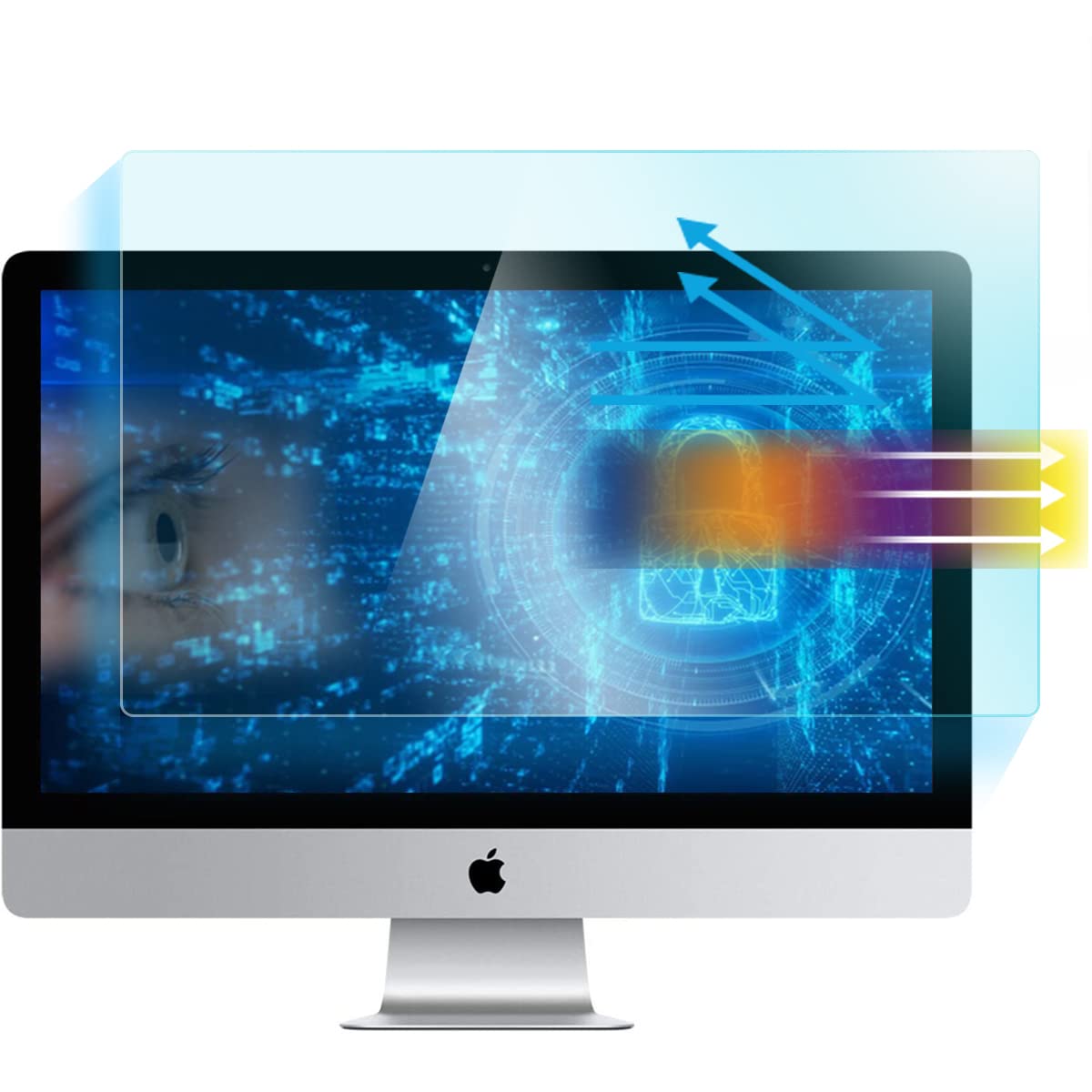 Photo 1 of Screen Protector for iMac 27-inch Anti Blue Light Anti Glare, iMac Pro 27 /iMac 27 Inch 5K Display Eyes Protection Blue Light Screen Protector Filter, Reduce Eyes Stain (25 1/2 x 15 1/8 Inch)