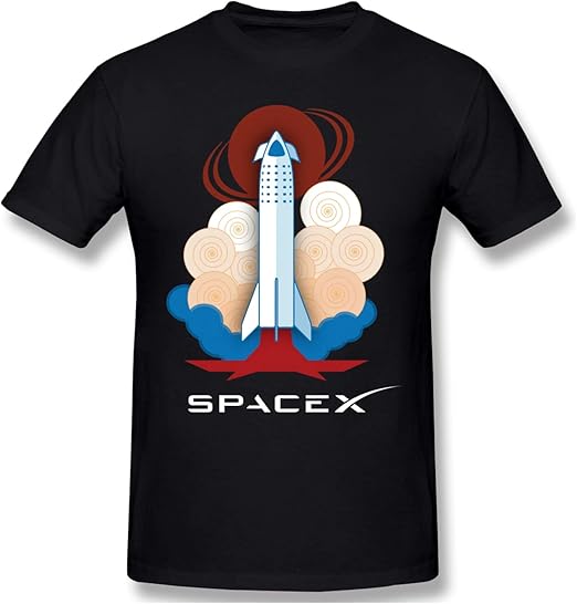 Spacex Logo TShirt Elon Musk Falcon Dragon Spacex Starship