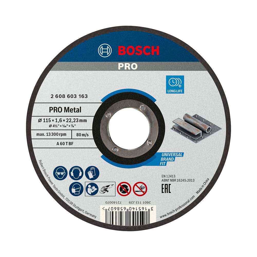 Bosch to Standard Cutting disc hub Dish for Metal 115 x 1.6 MM - 2608603163