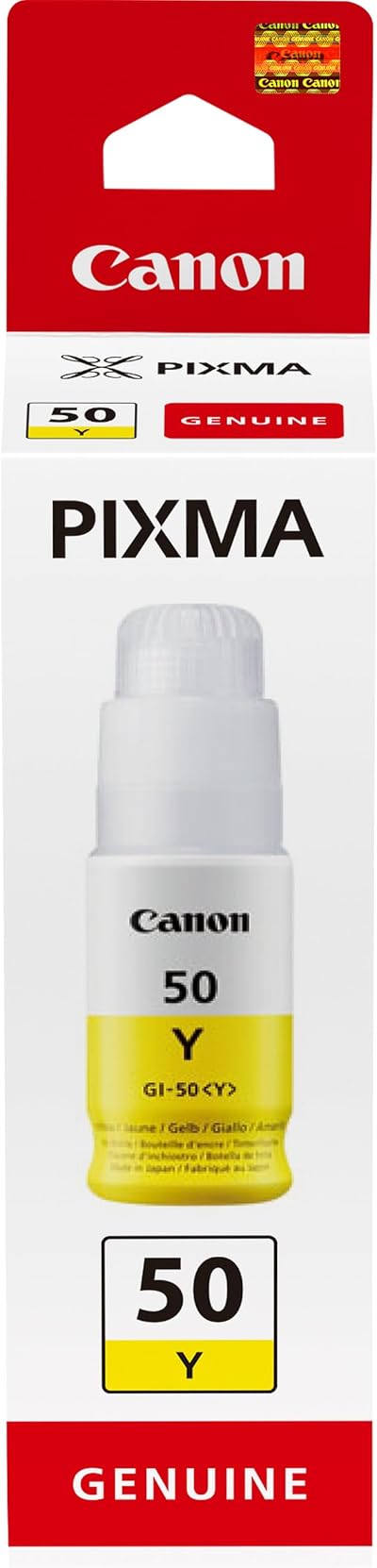 Canon GI 50 Y Yellow Original Ink Refill for PIXMA G5050 G6050 G7050