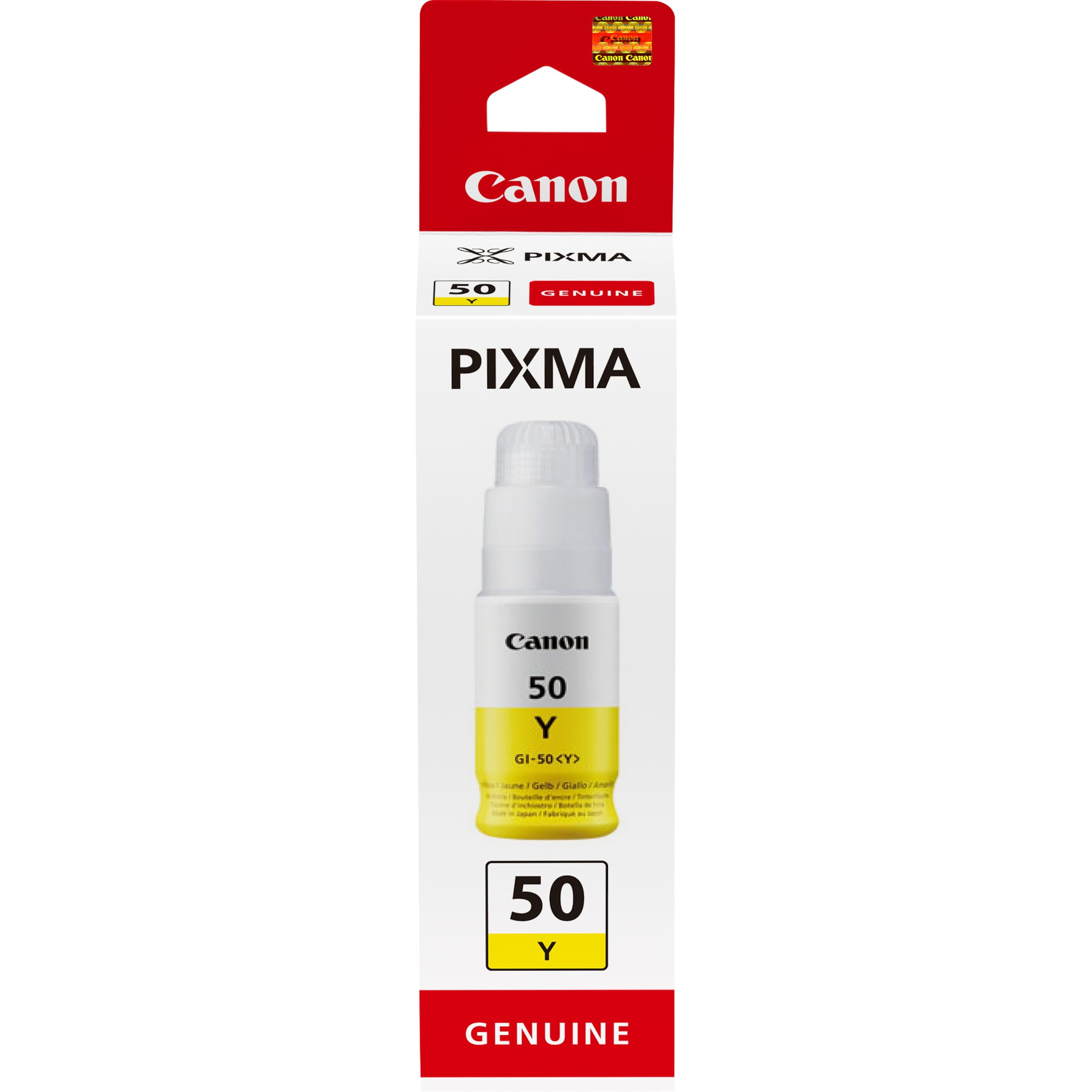 Canon GI 50 Y - Yellow - original - ink refill - for PIXMA G5050, G6050, G7050, GM2050, GM4050
