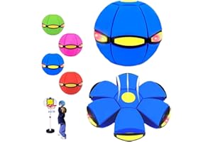 Celosmo Magic Bouncing Ball Magic Ball Magic Meta Balls Dual Form Freely Switchable Bola mágica with 6 Light Parent-Child Interaction for Christmas Outdoor Indoor Play