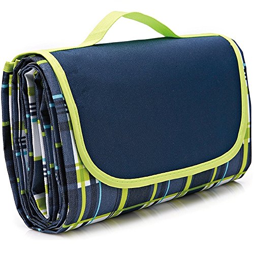 Compact Waterproof Picnic Blanket Tote, Outdoor Sand Proof Blanket Mat for Beach Family Camping Hiking Travelling, Beach Blanket Outdoor Picnic Mat Chic Style