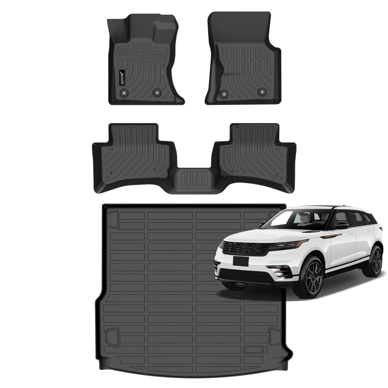 Photo 1 of Jenofa-Floor Mats for Land Rover Range Rover Velar 2021-2026 Cargo Mat Car Mats for Rover Velar All Weather Floor Liner Custom Fit Automotive Full Set
