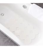 MBOSS Non-Slip Bathtub Mat – Super Soft TPE, 24x24 Inches, 230+ Suction Cups, Drain Holes