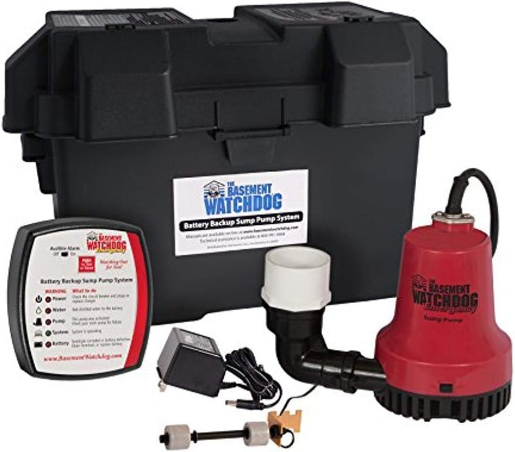 Glentronics Inc Bwe 1000 Gallons Per Hour Basement Watchdog Emergency Back Up Sump Pump Sump Pumps Amazon Canada