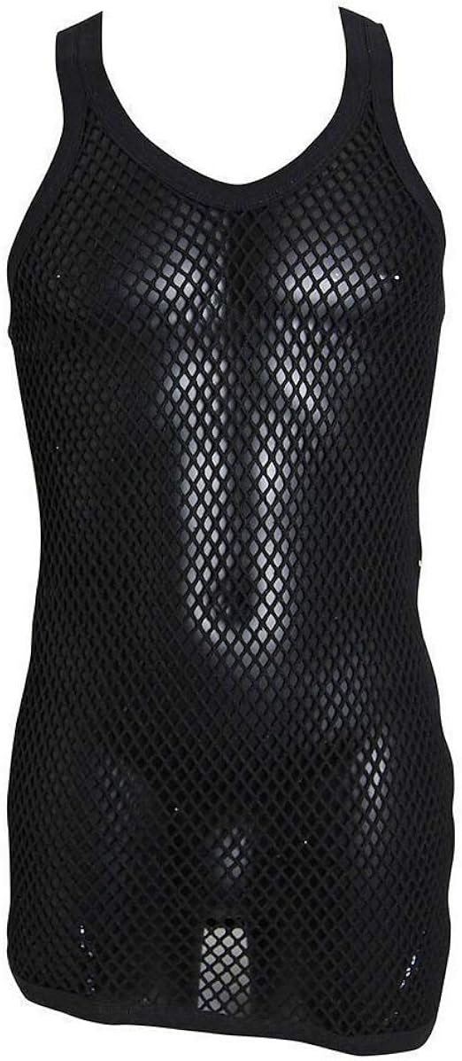 Mens String Mesh Vest 100 Cotton Mesh Fish Net Fitted Rasta String Vest Amazon.co.uk Clothing