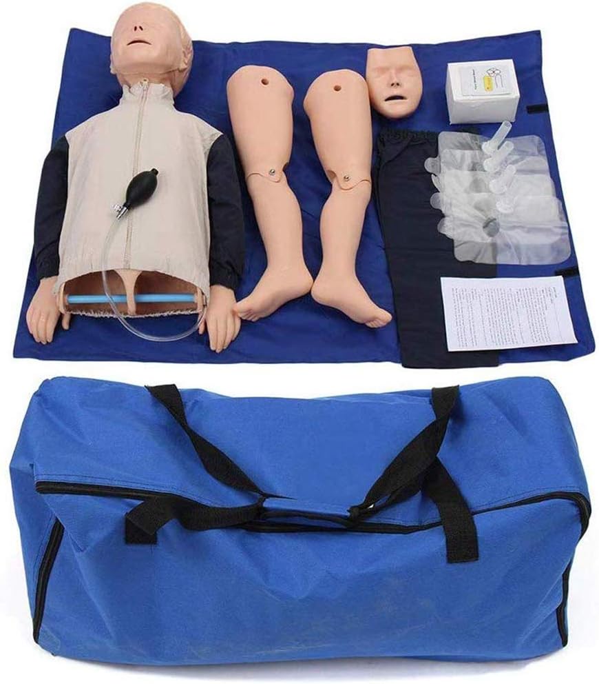 ZBYL Medical Teaching CPR Training Simulation Manikin, Full Body Child Baby Model Kit for Educational Research