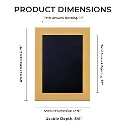 16x20 Shadow Box Frame Natural Wood | with a