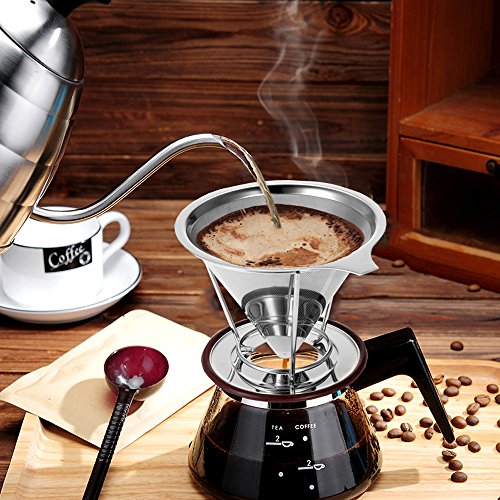 ACEHOOM Pour Over Coffee Dripper Clever Coffee Dripper Reusable Coffee