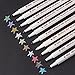 Metallic Marker Pens,Set of 10 Colors,Metallic Color Painting Marker For Card Making,DIY Photo Album(Round Tip)