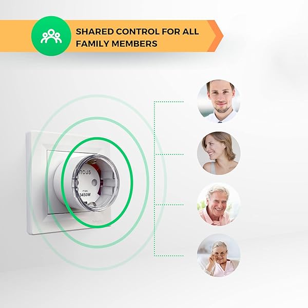 Nous A1 WiFi Enchufe inteligente con proteccion sobretension medidor consumo mando a distancia temporizador Programable Google Home Tuya smart life Alexa enchufes Kit plug domotica