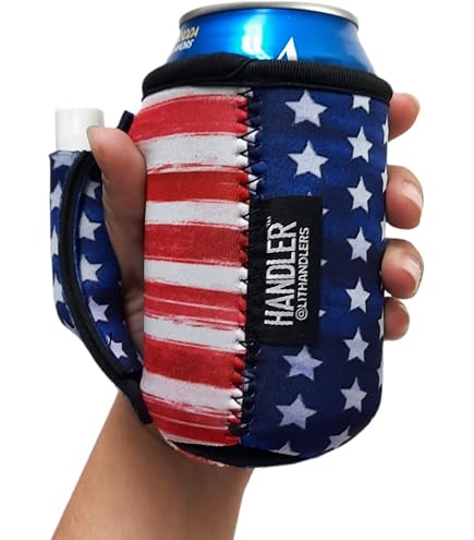 12 Oz Tall Can Cooler Black Leopard Design Lit Handlers Slim Can Holder - Neoprene Insulated Sleeve For 12 Oz Tall Cans (Black Leopard) Lit Handlers Drink Insulator-572193