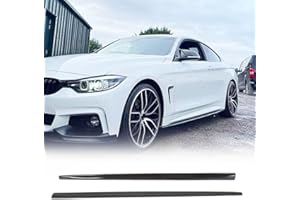 MCARCAR KIT Side Skirts Compatible with 2014-2020 BMW 4 Series F32 F33 M Sport 2-Door 420i 428i 435i 440i Under Door Rocker Panels Guard Valance Extension Bottom Line Lip
