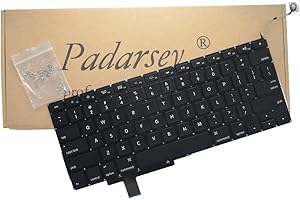 Padarsey New US Black Keyboard For 17-Inch MacBook Pro Unibody A1297 2009 2010 2011 2012 MB604LL/A MC226LL/A MC227LL/A MC024L