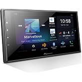 Pioneer DMH-W4660NEX 6.8" Capacitive Touchscreen Double Din Car Stereo | Digital Multimedia Receiver, Wireless CarPlay &amp; Android Auto, Amazon Alexa, Bluetooth, HD Radio, Backup Cam, Hi-Volt RCA