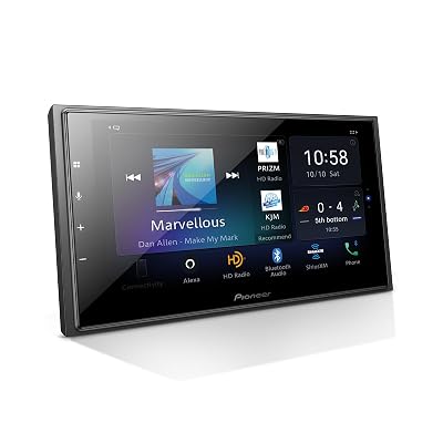 Pioneer DMH-W4660NEX 6.8" Capacitive Touchscreen, Double Din – Wireless & Wired Apple CarPlay & Android Auto, Amazon Alexa Built-in, Bluetooth, HD Radio, Backup Camera, FLAC, Hi-Volt RCA