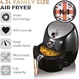 Tower T17021RG Family Size Air Fryer with Vortx Technology 4.3L 1500W view 3