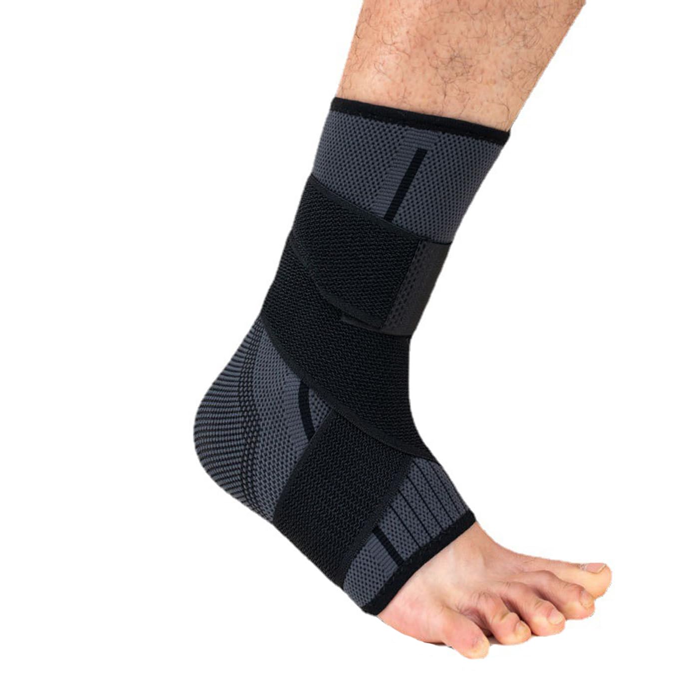 Photo 1 of 1 Pair Ankle Braces for Men & Women, Ankle Compression Sleeve Plantar Fasciitis Brace Plantar Fasciitis Relief, Arch Support Socks Ankle Brace for Sprained Ankle (Black, Large)