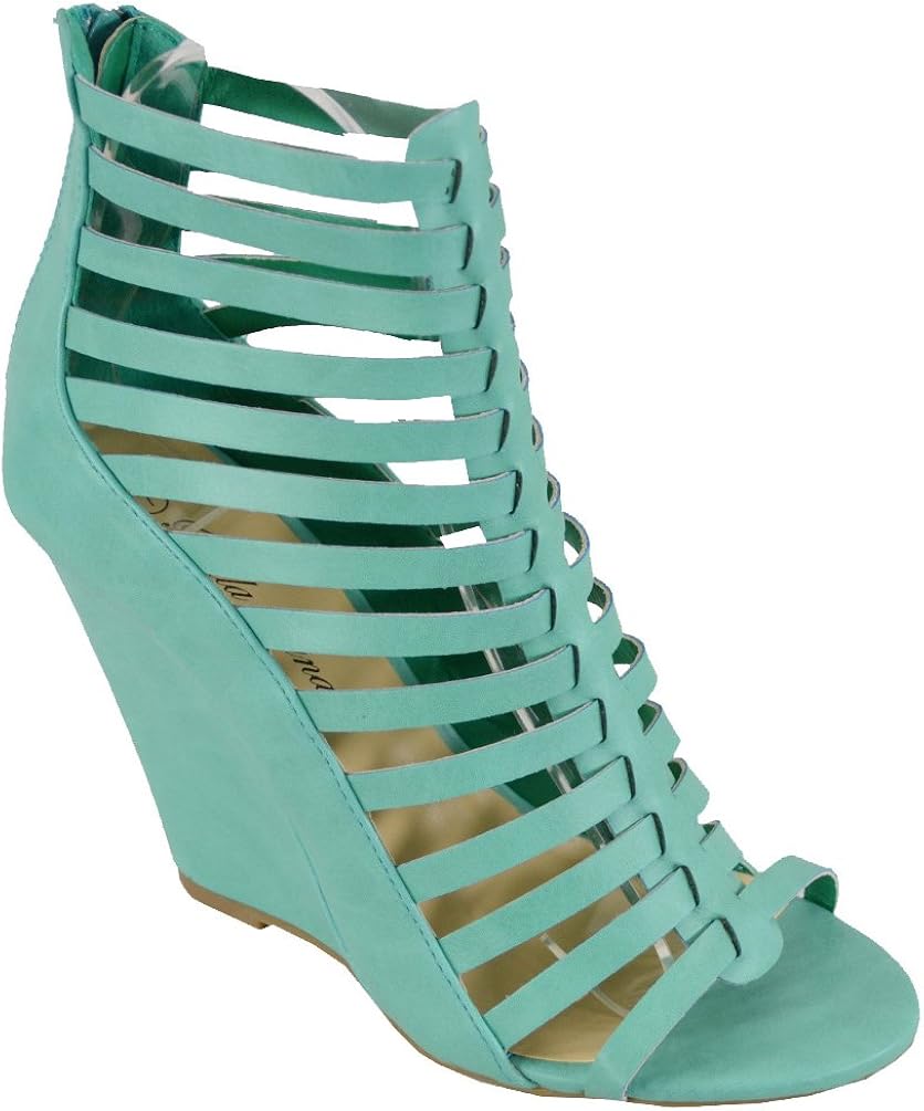 luna blu wedge heel sandals