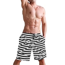 Aluy's boutique Men's Summer Cool Swim Trunks Quick