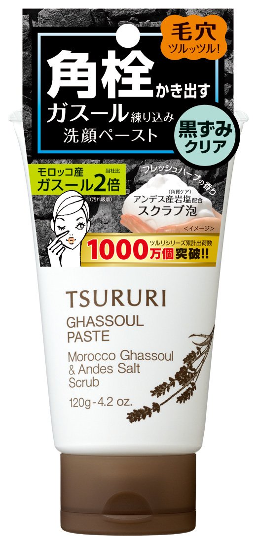 Bcl Tsururi Ghassoul Face Wash Paste Black Head Remover 120g [Health and Beauty]
