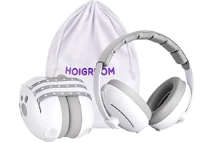 HOIGRBOM Baby Headphones for Noise, 2-in-1 Baby Ear Muffs Noise Protection for Ages 0-48 Months