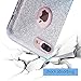 MILPROX Glitter Case Compatible for iPhone 8 Plus/7 Plus, Shiny Sparkle Bling, 3 Layer Hybrid Protective Soft Phone Case Compatible for iPhone 7 Plus/8 Plus