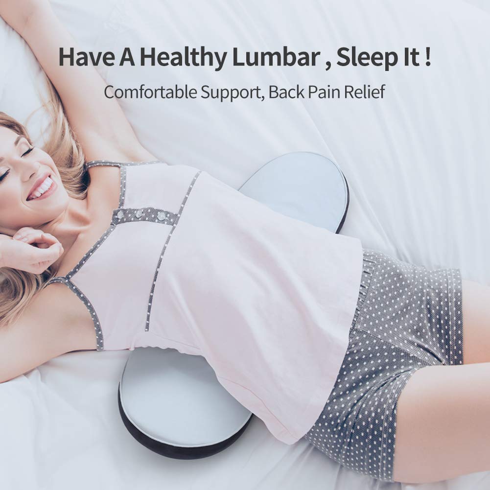 RESTCLOUD Lumbar Support Pillow for Sleeping Lower Back Support Pillow