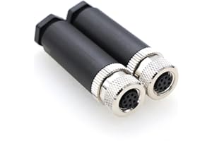EONVIC M8 8 Pin Female A Code Plug Industrial Circular Sensor Connector Aviation 8mm Waterproof IP67 Connector